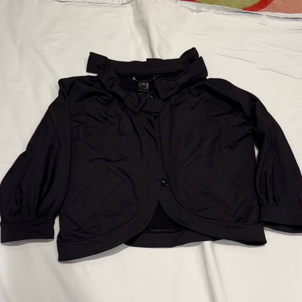 Black Cropped Jacket - image 1